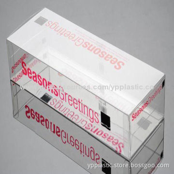Clear logo printing take-out PVC box